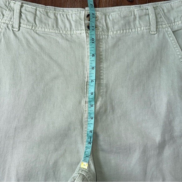 Pilcro High Rise Pants Wide Leg Green Ankle Anthropologie - Picture 4 of 10